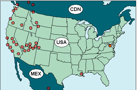 Karte Von Usa Kanada Und Mexico